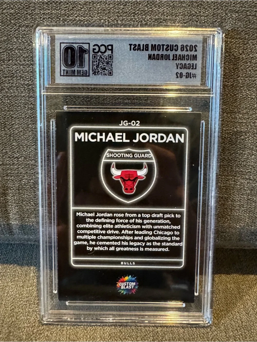 Michael Jordan - Legacy - 2026 Custom Blast -  #JG-02 PCG 10 Gem Mint